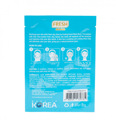 Fresh Skinlab Jeju Aloe Ice Cooling Facial Sheet Mask