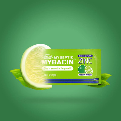 Mybacin Lozenge with Zinc- Lemon Flavor