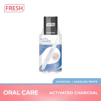 Fresh Charcoal Toothpaste 120ml +Dazzling White 2g
