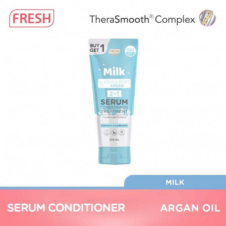 Fresh Hairlab Milk Boost Argan 2 in 1 Serum Conditioner Treatment 200 ml