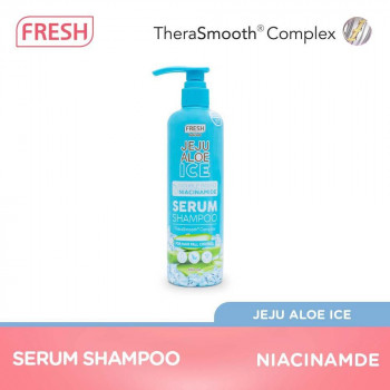 Fresh Hairlab Jeju Aloe Ice Double Boost Niacinamide Serum Shampoo 430ml