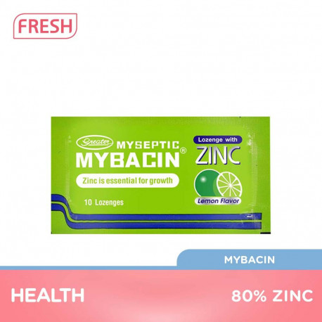 Mybacin Lozenge with Zinc- Lemon Flavor