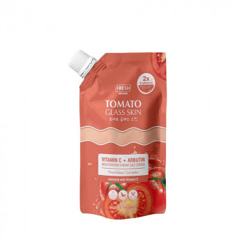 Fresh Skinlab Tomato Glass Skin Vitamin C + Arbutin Moisturizing Cream Salt Scrub 300g