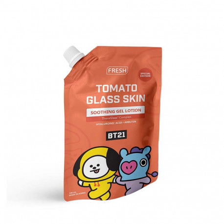 Fresh with BT21 Tomato Glass Skin Soothing Gel Lotion 120ml