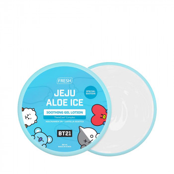Fresh with BT21 Jeju Aloe Ice Soothing Gel Lotion 300ml