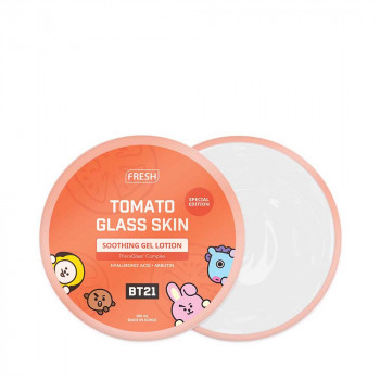 Fresh with BT21 Tomato Glass Skin Soothing Gel Lotion 300ml